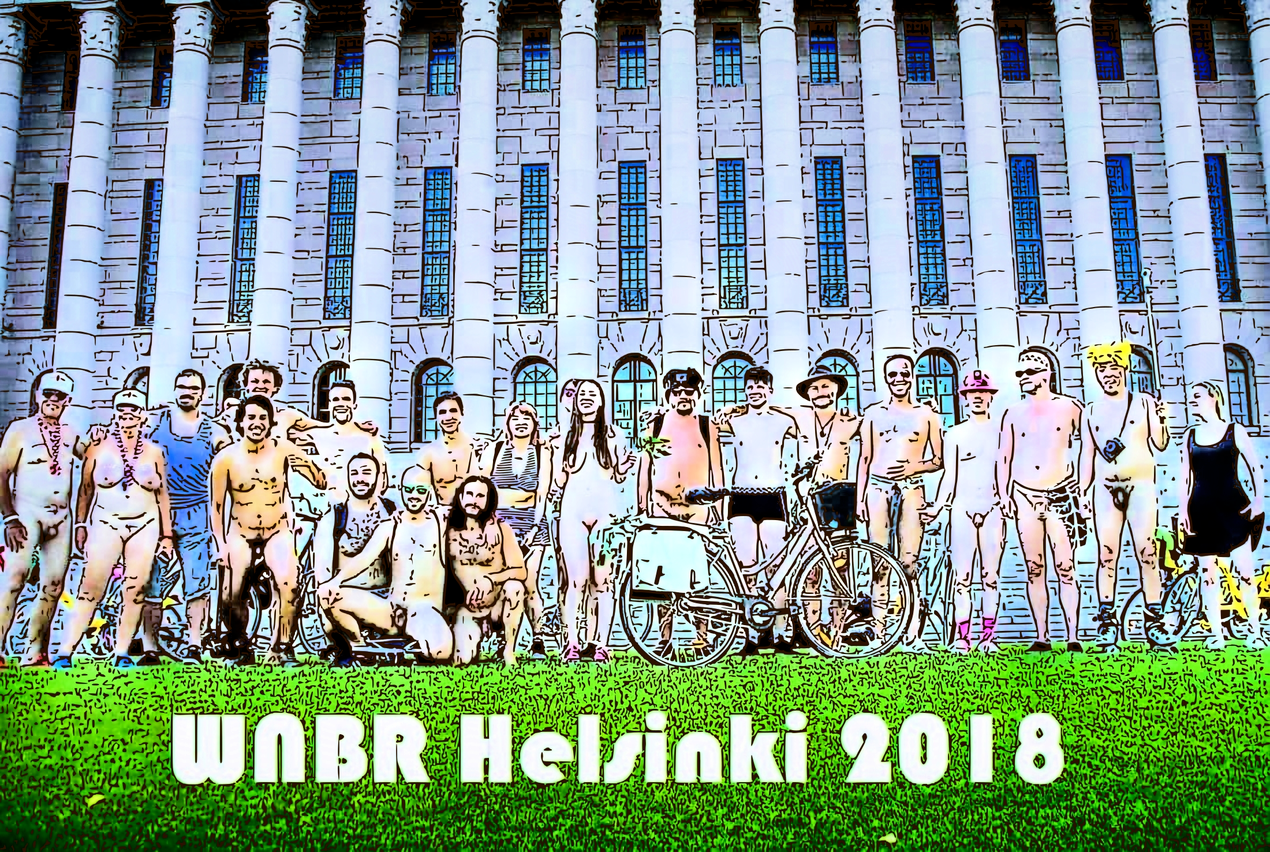World Naked Bike Ride Helsinki Cyclonudista WNBR 2018